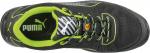 Preview: Das Bild zeigt einen Sportschuh von Puma. Er ist hauptsächlich schwarz mit grünen Akzenten. Die Schnürsenkel sind gemustert, und die Sohle hat eine strukturierte Oberfläche.
