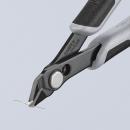 Preview: The image shows a pair of pliers with sharp, pointed edges. The handle is ergonomically designed and made from a combination of gray and black material. Ideal for precise tasks.