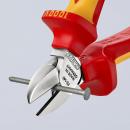 Preview: The image shows a red and yellow pliers with a sharp, metallic blade gripping a protruding nail. The pliers have an ergonomic design and are intended for precise work.