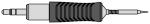 Preview: The image shows a gray pencil with a rounded tip and a ridged grip area in the middle. There is a hanger at one end.