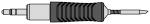 Preview: The image shows a screwdriver with an ergonomic handle. The handle is black and ribbed. The blade is pointed and made of metal, suitable for screwing.