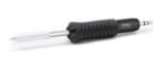 Preview: The image shows a soldering iron with a black, non-slip grip and a pointed, silver tip. The iron has a sleek shape and is suitable for precise soldering.