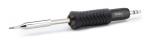 Preview: The image shows a soldering iron with a gray, ridged handle and a silver tip. The handle is ergonomically designed to allow for better handling.