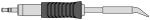 Preview: The image shows a tool with an elongated, narrow end that tapers to a pointed, curved edge. The handle is non-slip with horizontal grooves.