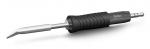 Preview: The image shows a soldering iron with a narrow, pointed metal spike. The handle is black with non-slip grooves. The spike is silver and slightly curved forward.