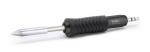Preview: The image shows a soldering iron with a black, ribbed handle and a silver, pointed tip. The handle provides a good grip, and the tip is suitable for precise work.
