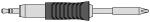Preview: The image shows a screwdriver with a round, ribbed handle and a narrow, flat blade at the tip. The handle has a black, grooved surface in the middle.