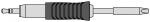 Preview: The image shows a screwdriver with a narrow, pointed tip and a grippy, ribbed handle. The handle is black in the middle and the blade is silver-colored.