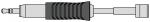 Preview: The image shows an elongated plug with a narrow, round end. The middle area has a ribbed, rubberized surface, followed by a smooth section that connects to a cable.