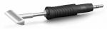 Preview: The image shows a tool with an ergonomic, black handle and a sharp, wide blade at the tip. It is designed for precise work, presumably for soldering or cutting.