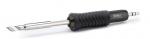 Preview: The image shows a soldering iron with a black rubberized handle. The tip is flat and metallic, ideal for soldering components. The iron is slim and ergonomically designed.