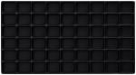 Preview: The image displays a rectangular, black tray with 64 small square compartments. The compartments are evenly arranged and are all the same size.