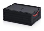 Preview: ESD-Faltbox mit Deckel, 42l