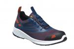 Preview: The shoe is sporty with a blue and red design. It has a padded sole, a reinforced toe area, and is designed for comfort and support while walking.