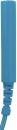 Preview: The image shows a long, narrow, blue object that has a thin, straight extension on one end. The other end has a wavy shape. It is a cable or plug.