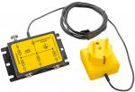 Preview: The image shows an electrical device in yellow with two connections on the left side and a cable leading to a yellow plug. It has a rectangular shape.