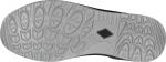 Preview: The image displays the underside of a shoe. The sole is gray with a non-slip pattern consisting of various round and rectangular shapes.