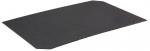 Preview: The image shows a black, rectangular piece of material with slightly rounded corners. It has a smooth surface and is lying flat on a surface.