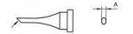 Preview: The image shows a technical drawing of an object with a sharp, conical shape on the left and a circular section on the right, displayed horizontally.