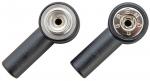 Preview: The image shows two identical connection adapters in black with a metallic connector. They have a short, straight handle and a round contact surface on top.