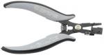 Preview: The image shows a pair of pliers with gray, non-slip handles and a spring-assisted opening. The pliers feature a mechanism at the tip for gripping or cutting objects.