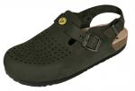 2505.261.K725 - Women's clog with heel strap / perforation ESD stone grey