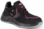 Preview: The shoe is a sporty, black sneaker with pink accents. It features a generous, padded sole for cushioning and is equipped with classic laces. Ideal for active use.
