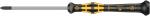 Preview: The image shows a screwdriver with a long, thin metal handle and a screw head slot. The handle is black with yellow accents and has a non-slip surface.