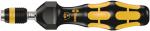 Preview: The image shows a screwdriver with an ergonomically shaped, black grip surface and yellow rubber elements. The screwdriver has a hexagonal head and a sturdy, metal tip.