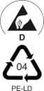 Preview: The image displays two symbols: Above, a hand sign within a triangle featuring the letter 