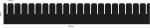 Preview: The image displays a black stripe shape with evenly spaced, rounded indentations along the top edge. It features a clear, symmetrical arrangement.