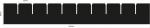 Preview: The image shows a black, rectangular area with several uniform, narrow notches on the upper edge. The notches are evenly distributed, totaling ten.