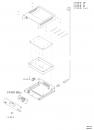 Preview: The image displays a technical drawing of a casing. It lists several parts, including a top section, a bottom section, and screws required for assembly.