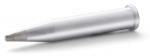 Preview: The image shows a silver metal capsule in the shape of an elongated cylinder that tapers to a point at one end. The other end is flat and round. The surface is smooth.