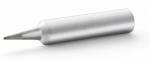 Preview: The image depicts a silver, pointed body that resembles a tool. It has a simple, smooth surface and is elongated. The upper part is narrower and pointed.