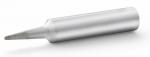 Preview: The image shows a silver, cylindrical object with a sharp, conical tip. It has a smooth, metallic surface and is lying horizontally on a flat surface.