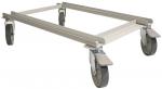 Preview: The image shows a stable, rectangular frame with four wheels. The frame is made of metal, and the wheels are positioned at the corners, which facilitates movement.