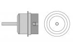 Preview: The image shows a technical component, likely a connector or a joint. It has a cylindrical shape with a flat end and a lateral shaft. The other end is round.