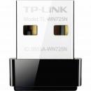 Preview: Das Bild zeigt einen kleinen USB-WLAN-Adapter. Er ist überwiegend silbern mit einem schwarzen Sockel. Auf der Vorderseite sind zwei schmale Öffnungen und die Modellbezeichnung TP-LINK.