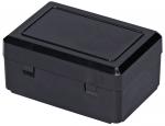 Preview: Es handelt sich um eine rechteckige, schwarze Box mit einem flachen Deckel und zwei Verschlussmechanismen an der Vorderseite. Sie wirkt stabil und hat glatte Oberflächen.