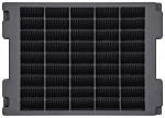 Preview: The image shows a rectangular, black filter plate with a grid of 25 small, raised grooves. The grooves are evenly arranged and run in various directions.