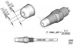 Preview: The image displays technical drawings of a component from multiple perspectives. At the top, there are two views depicted, with a side view on the right and a top view on the left. Below, there is an additional view with dimensions.