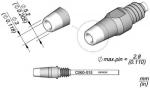 Preview: The image displays technical drawings of a small, cylindrical connector with dimensions and various views. The connector has a spiraled part and geometric details.