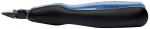 Preview: The image shows a handy tool with an ergonomic handle that is black and blue. The blade at the front is pointed and narrow, suitable for cutting or precision work.