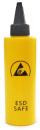 Preview: The image shows a yellow bottle with a black cap attached. The bottle reads 