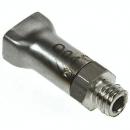 Preview: The image shows a metallic part with a narrow, thread-like base and a flat top. It has a smooth, shiny surface and is quite compact.