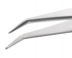 Preview: The picture shows a silver tweezer with two pointed ends. The surface is shiny, and the shape is narrow and long. It is often used for grasping small objects.