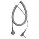 Preview: The image shows a gray spiral cable. It has a round connector on one end and a plug-in connector on the other end. The cable appears flexible and elastic.