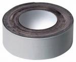 Preview: The image shows a roll of tape. The roll has a round core and is gray on the outside, with a smooth, visible surface.