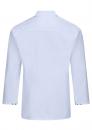 Preview: The image shows a light blue shirt with long sleeves. It has a classic cut with a collar and buttons on the sleeves. The back is plain and without a pattern.